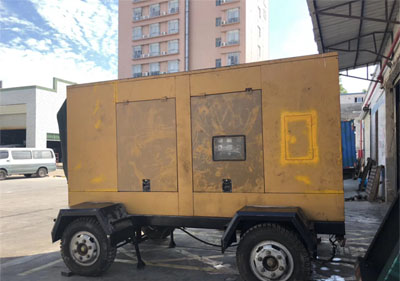 250KW重慶康明斯NTA855-G1B拖車(chē)型二手發(fā)電機(jī)|帶底座油箱|明輝機(jī)電組裝
