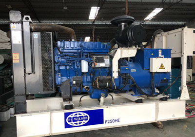 200KW威爾逝原裝進口P250HE帕金斯1306新款電噴二手發電機組